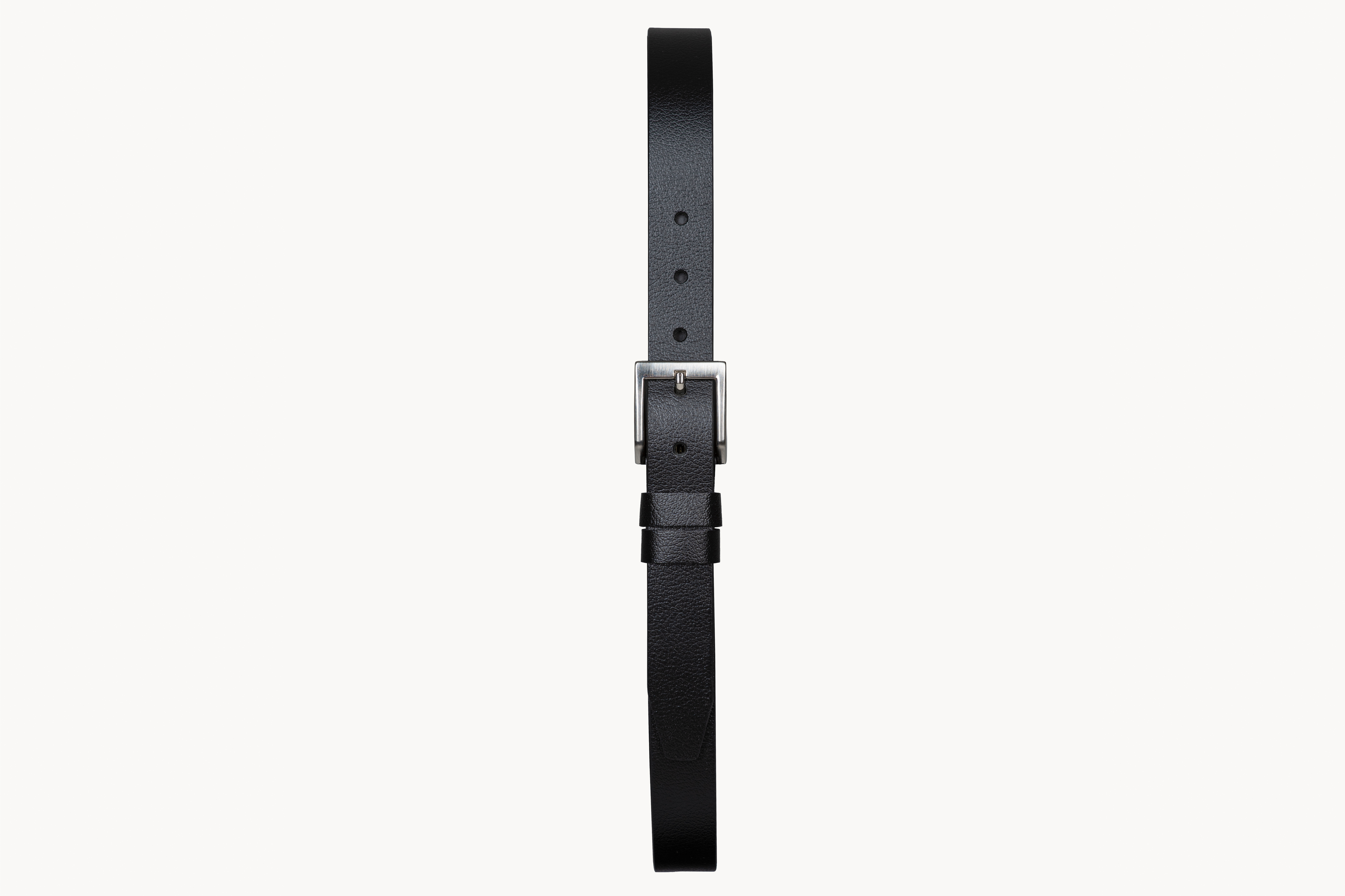Natural Leather Belt With Stainless Steel Buckle