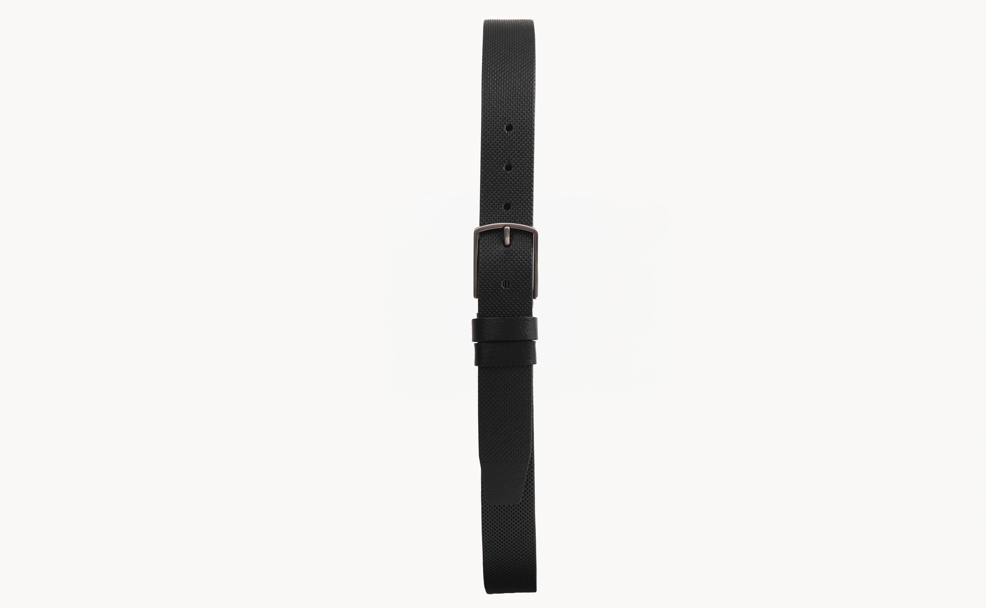 Natural Leather Belt With Stainless Steel Buckle