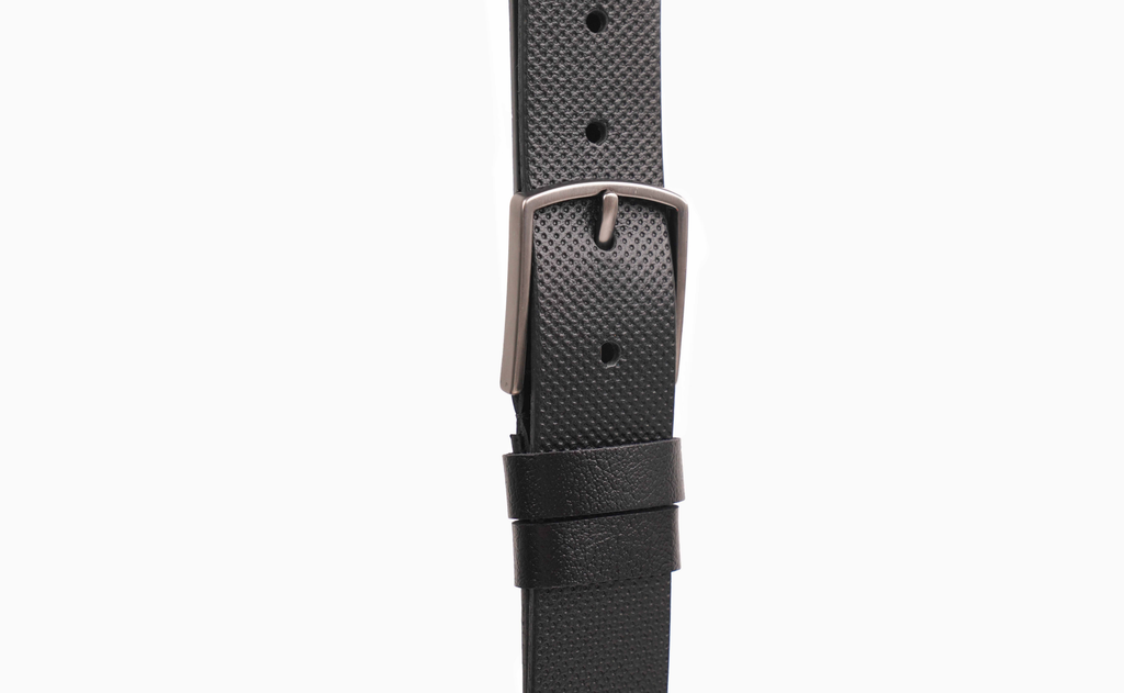 Natural Leather Belt With Stainless Steel Buckle
