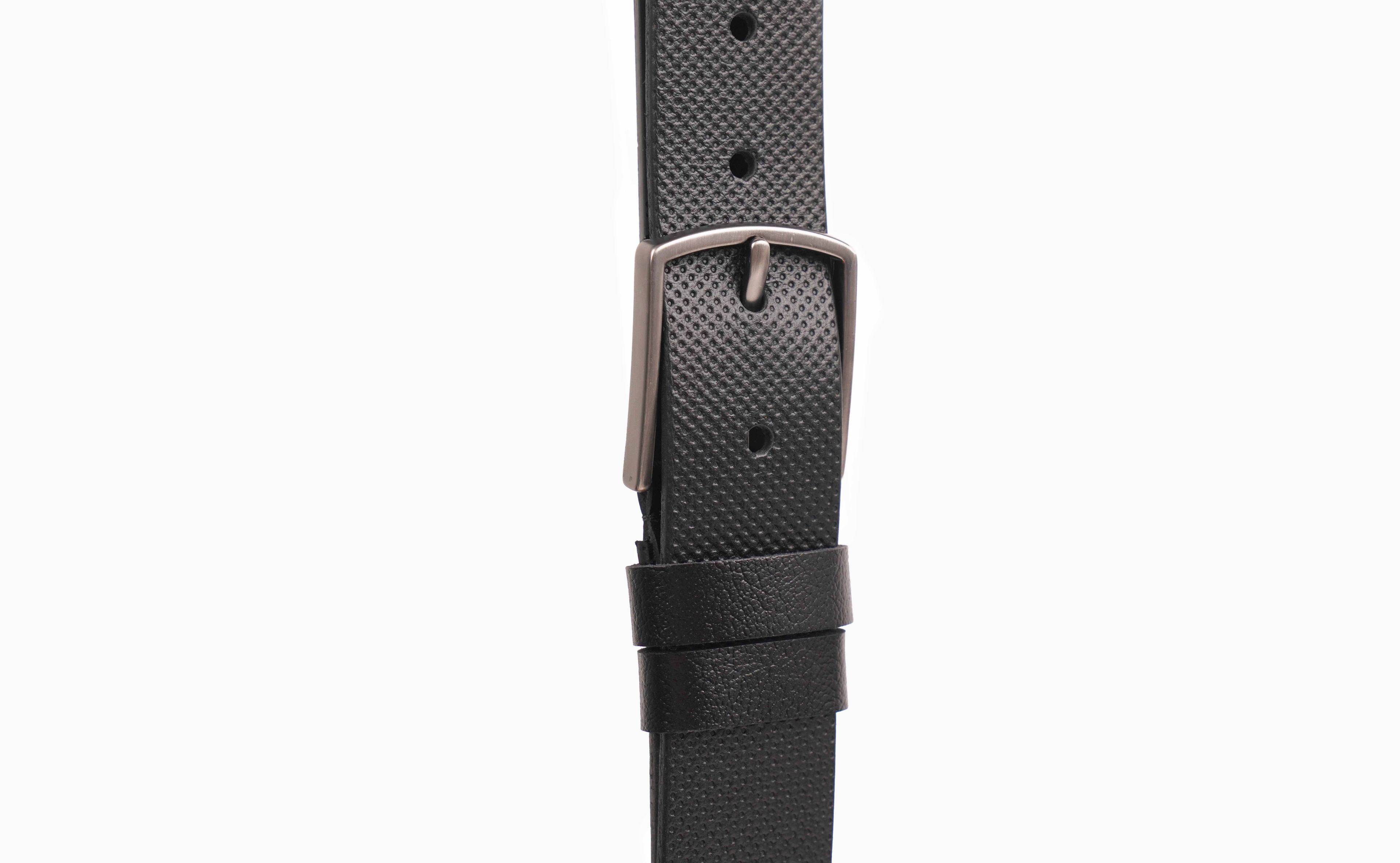 Natural Leather Belt With Stainless Steel Buckle