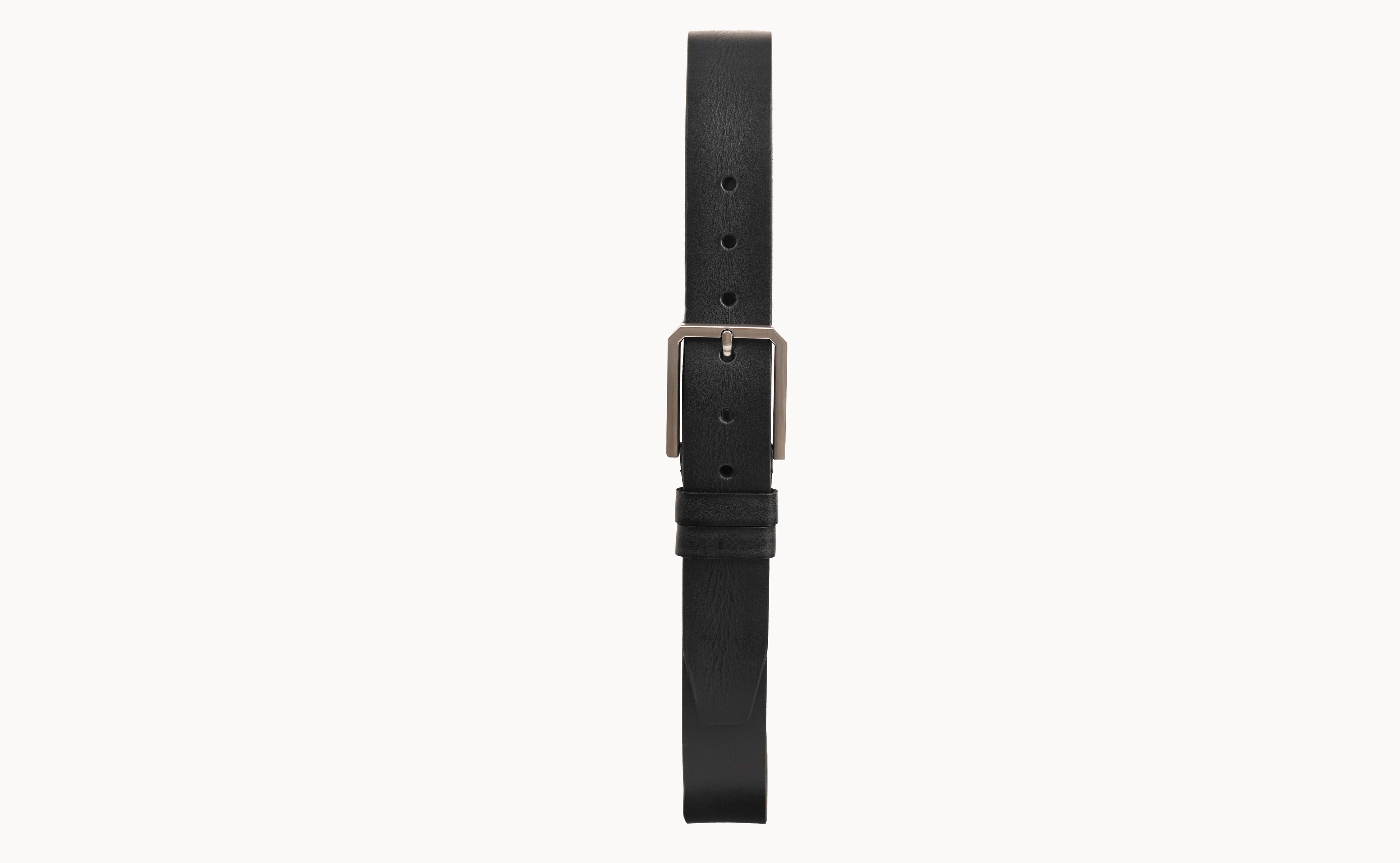 Natural Leather Belt With Stainless Steel Buckle