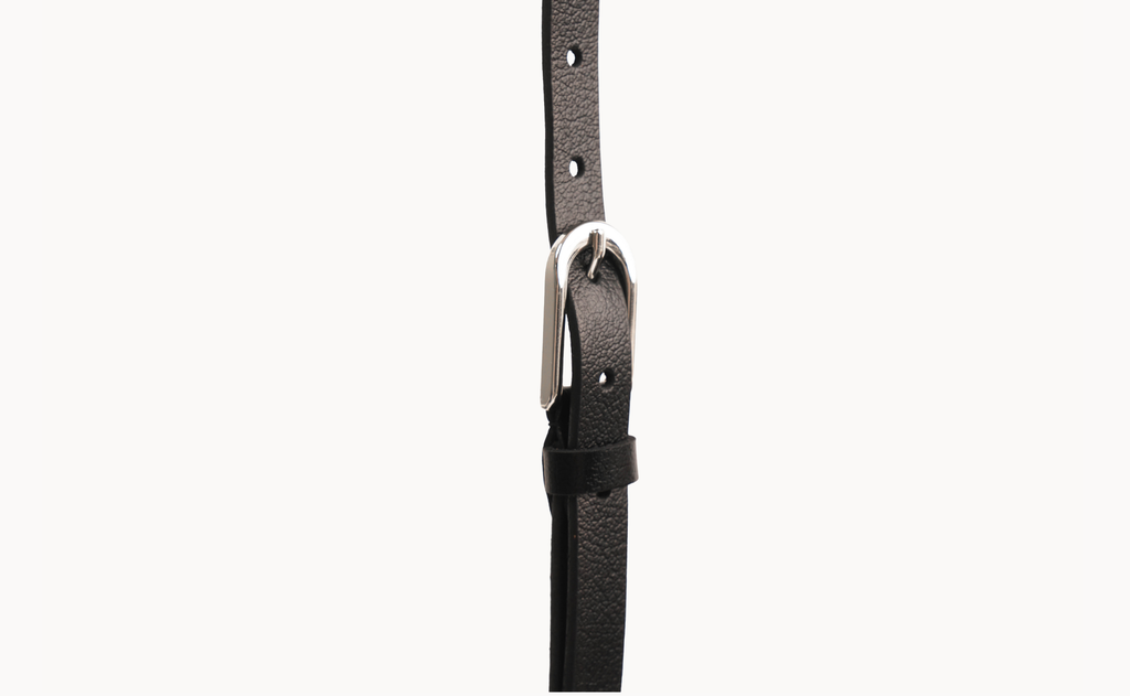 Natural Leather Belt With Stainless Steel Buckle