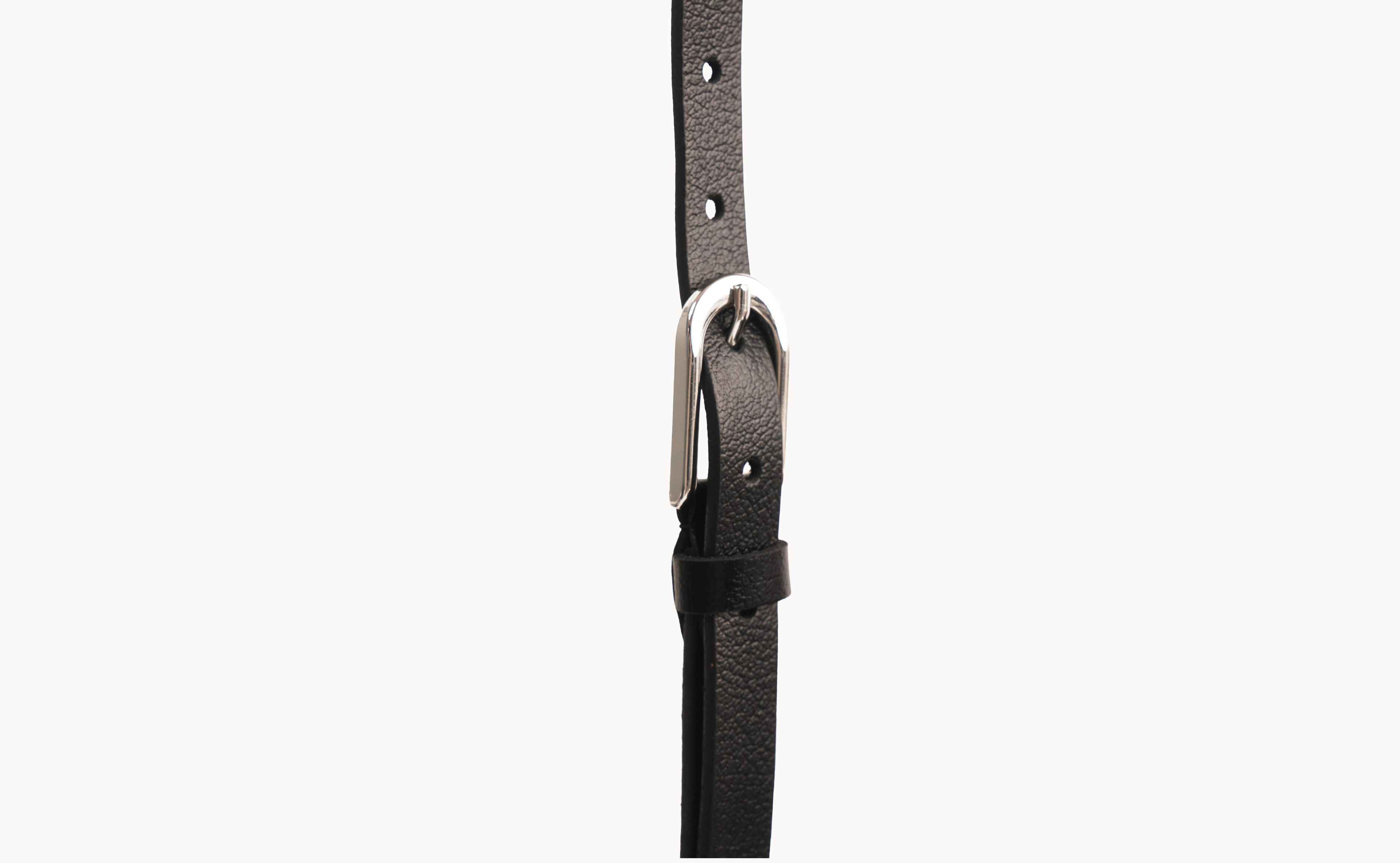 Natural Leather Belt With Stainless Steel Buckle