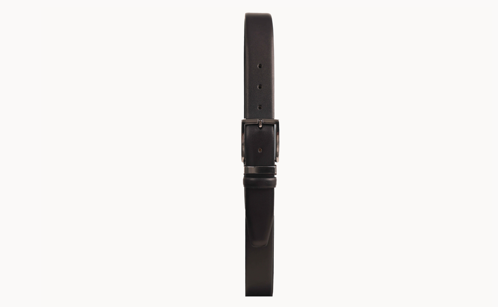 Natural Leather Belt With Stainless Steel Buckle