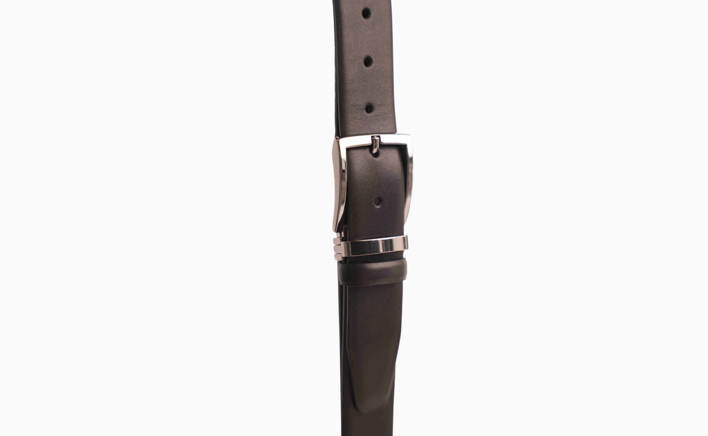 Natural Leather Belt With Stainless Steel Buckle