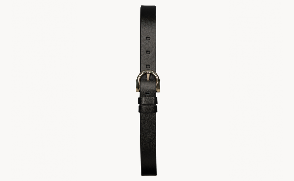 Natural Leather Belt With Stainless Steel Buckle