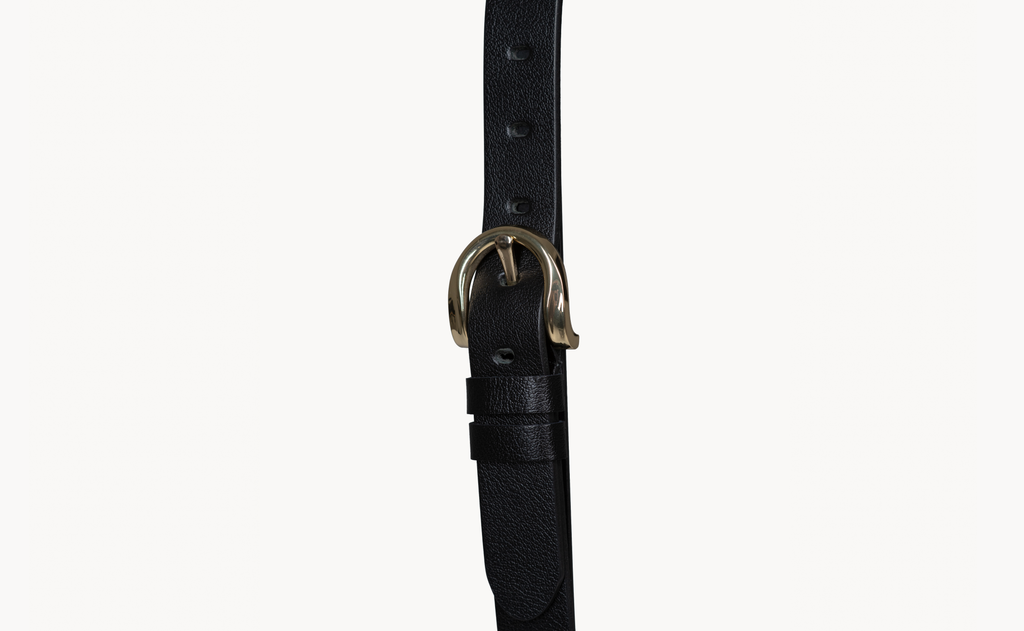 Natural Leather Belt With Stainless Steel Buckle