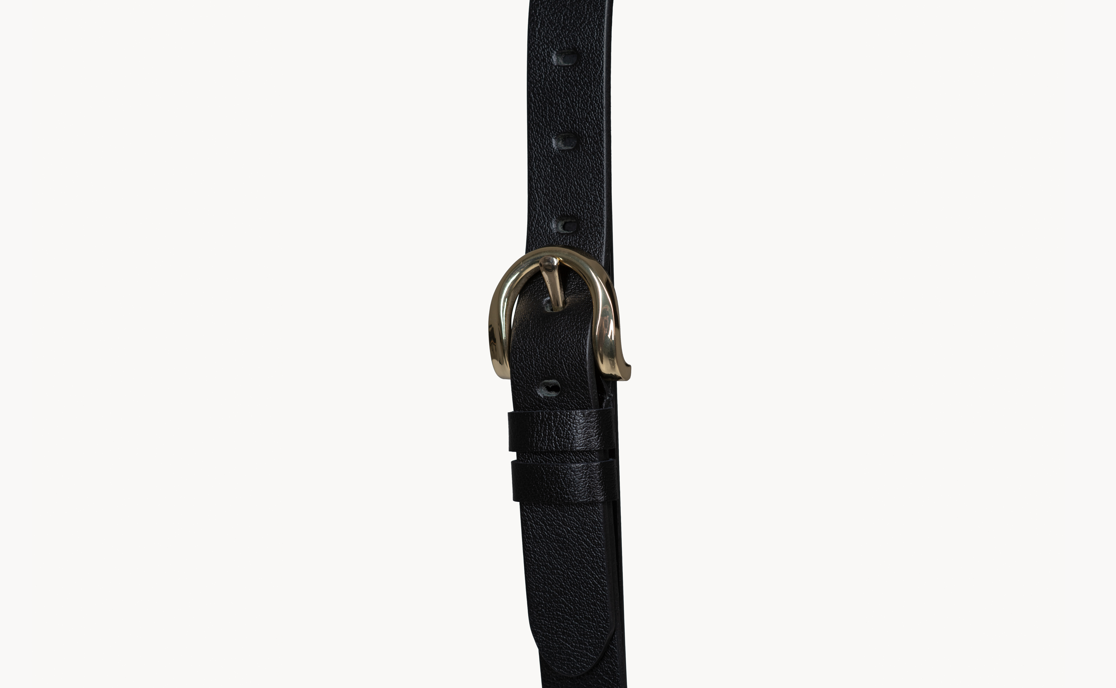 Natural Leather Belt With Stainless Steel Buckle