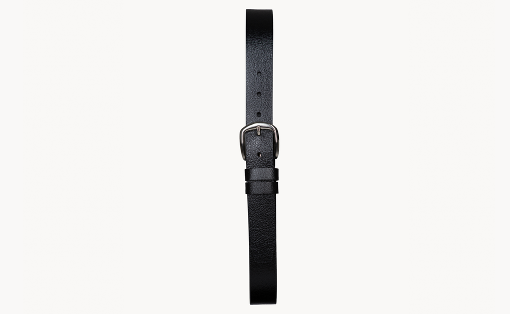 Natural Leather Belt With Stainless Steel Buckle