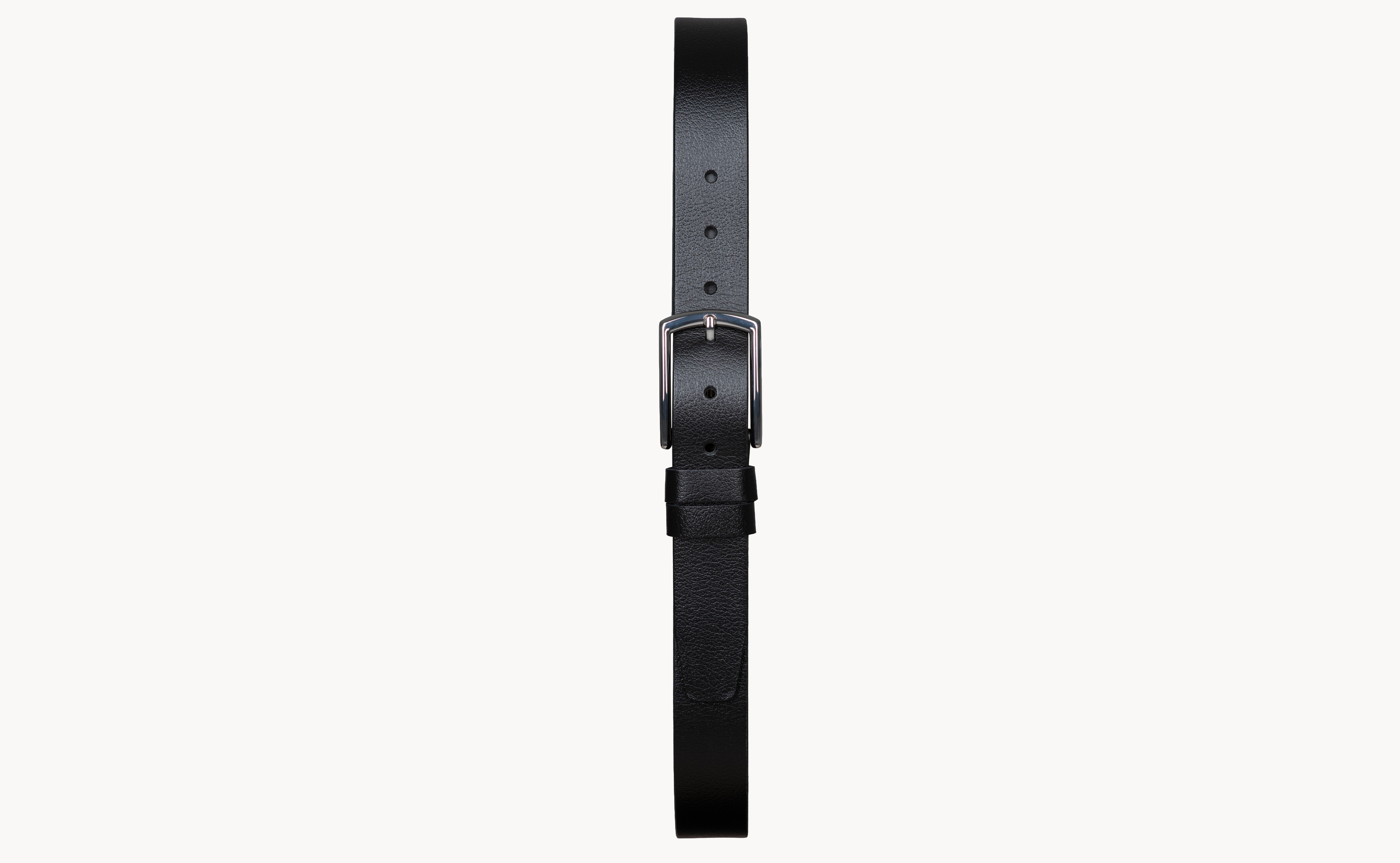 Natural Leather Belt With Stainless Steel Buckle