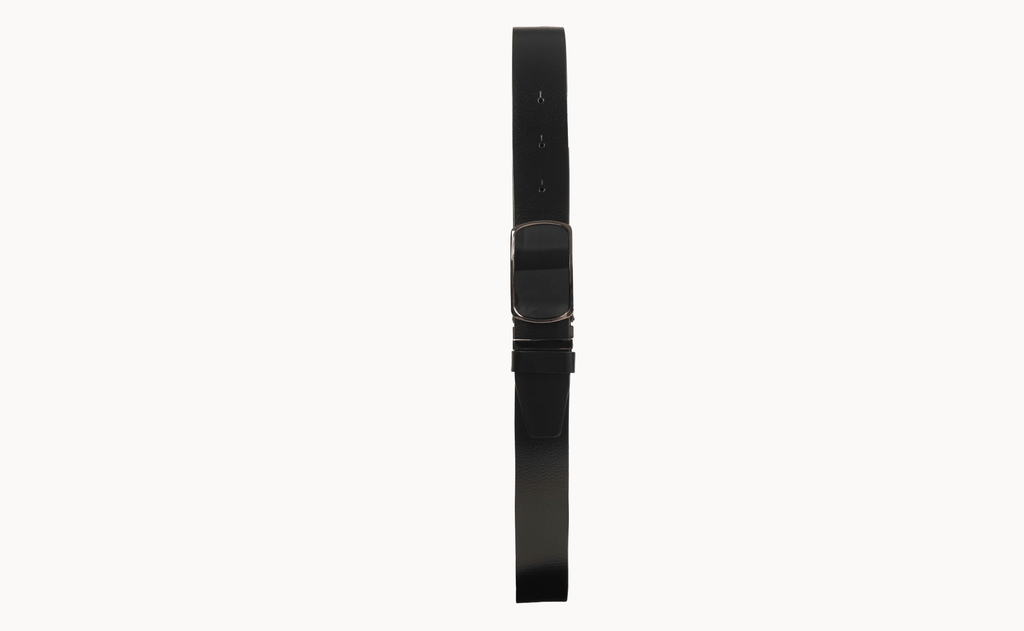 Natural Leather Belt With Stainless Steel Buckle