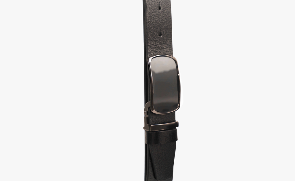 Natural Leather Belt With Stainless Steel Buckle