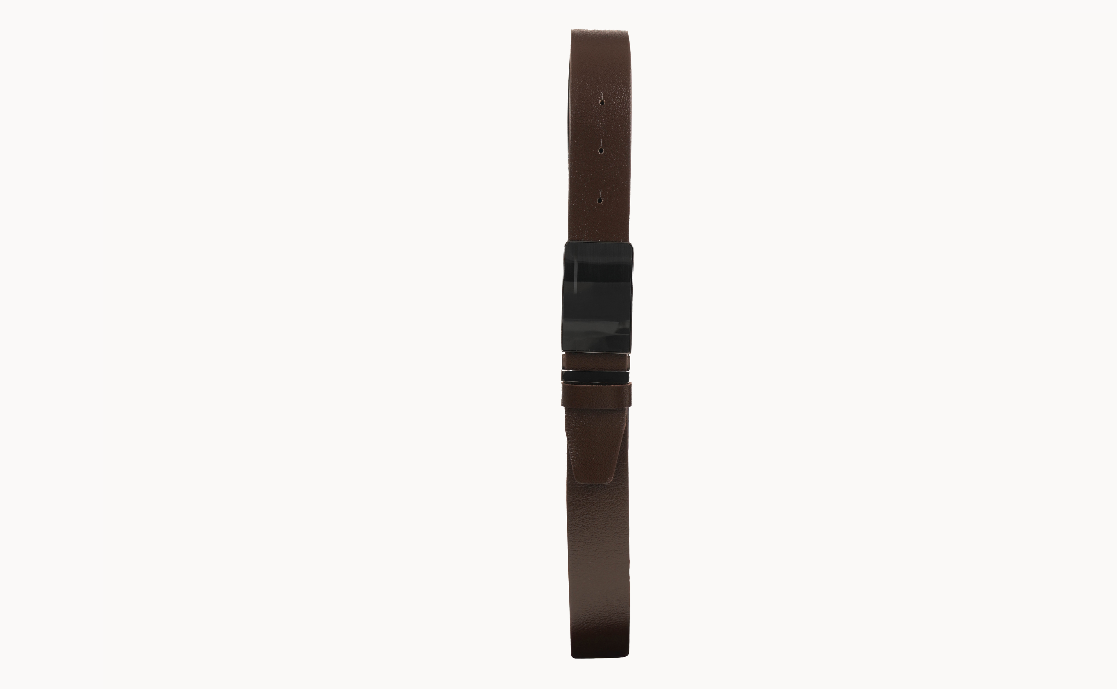 Natural Leather Belt With Stainless Steel Buckle